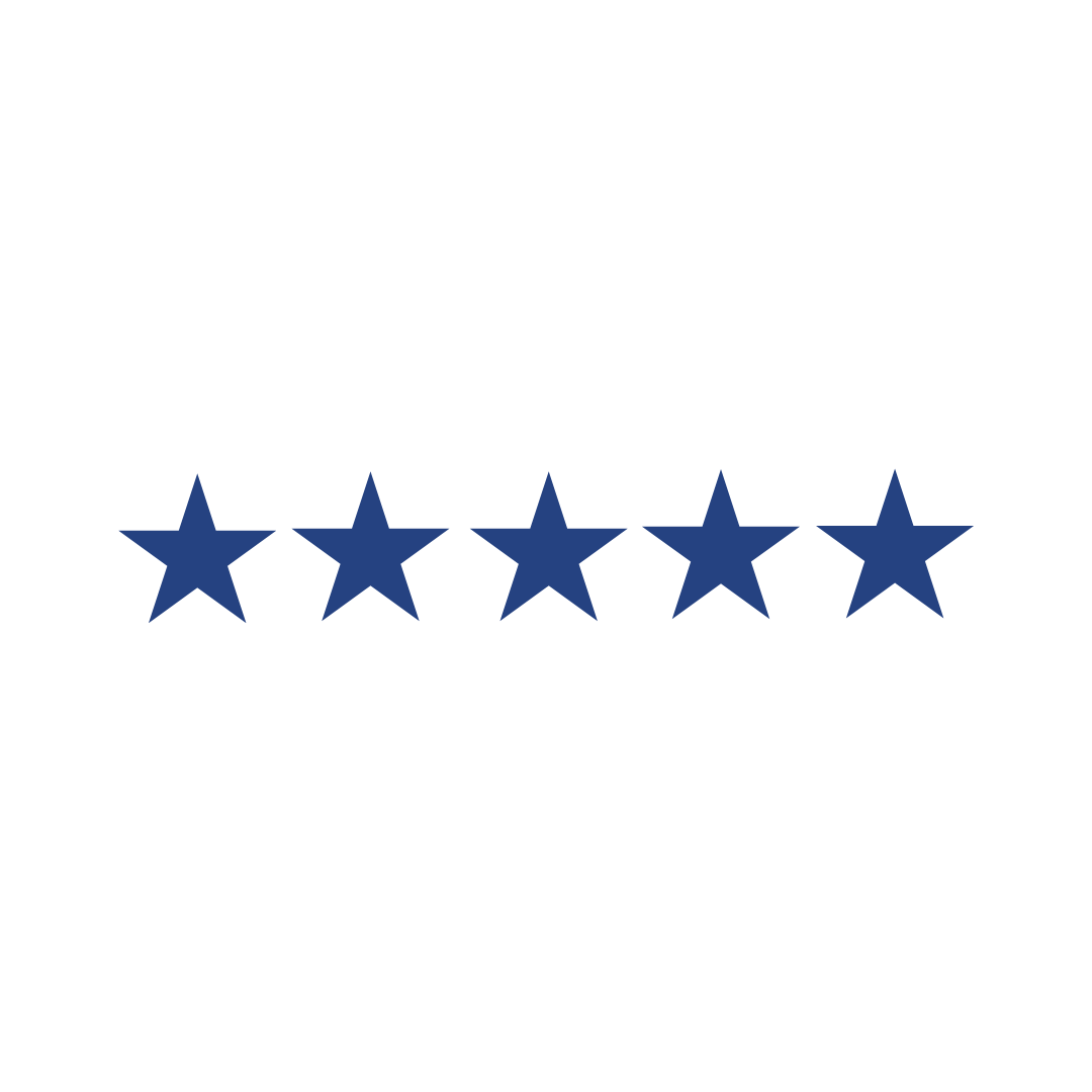 Blue customer service icon